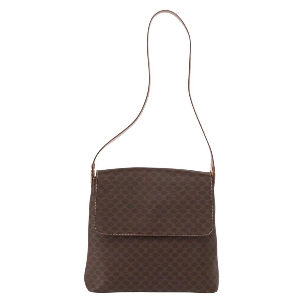 Celine Macadam Shoulder Bag Brown